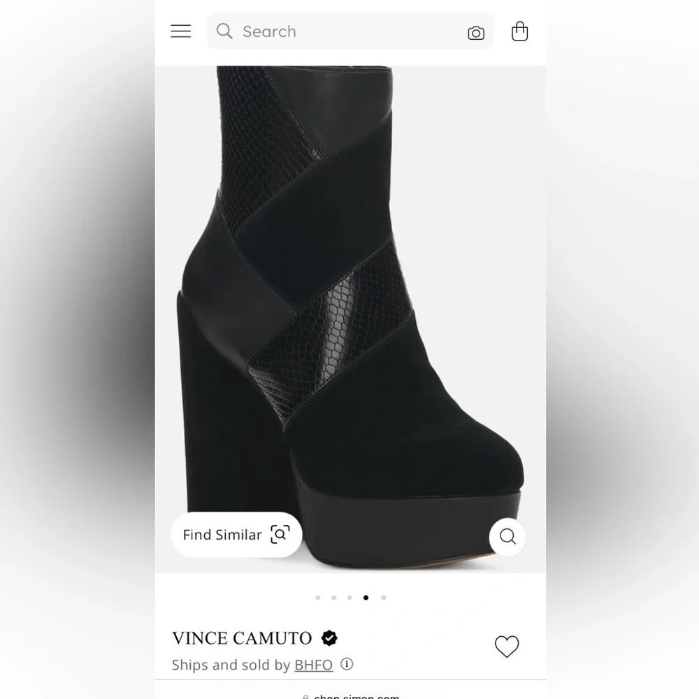 Vince Camuto Platform Bootie Size 8 1/2